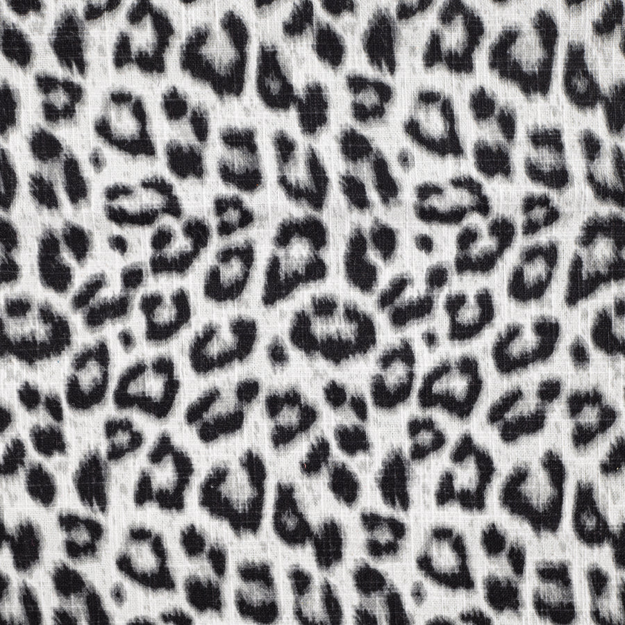 Kalahari Snow leopard print fabric