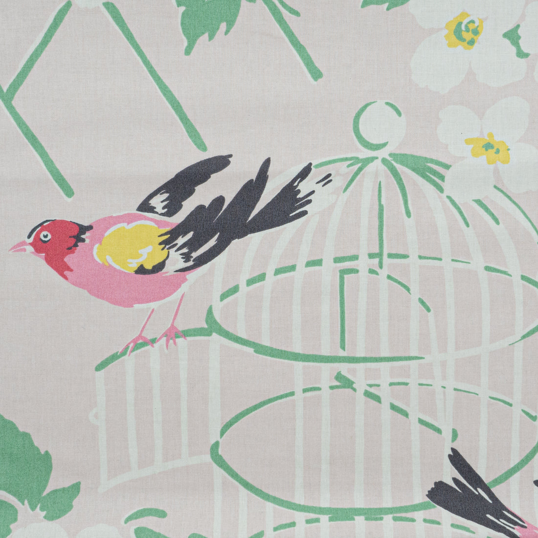 Kravet Kate Spade Birdsong fabric in blush pink