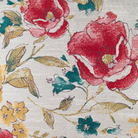 Sabrina Cardinal floral fabric in red yellow and blue