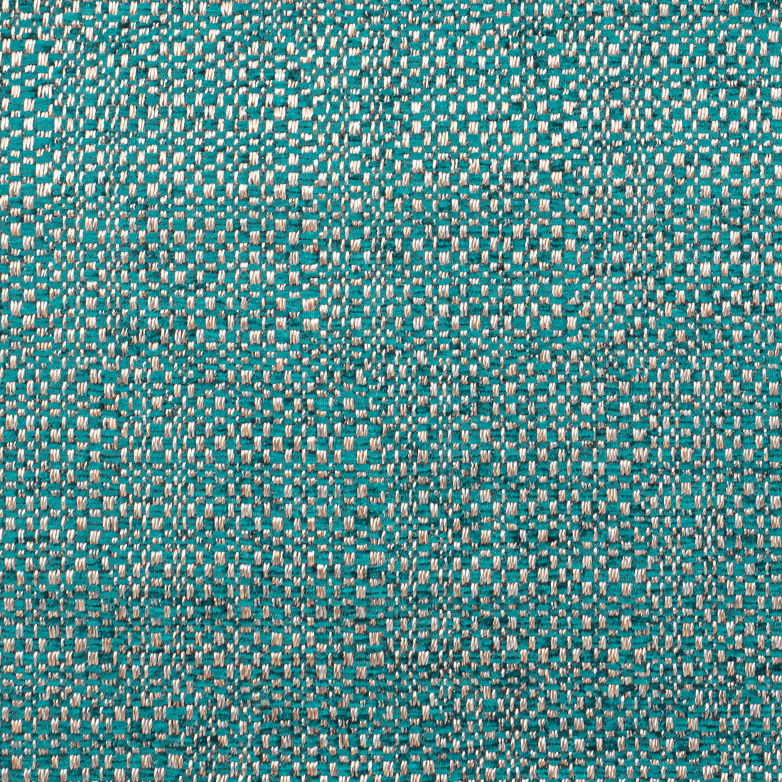 Metallic woven fabric in teal, gold, and silver