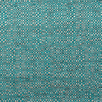 Metallic woven fabric in teal, gold, and silver