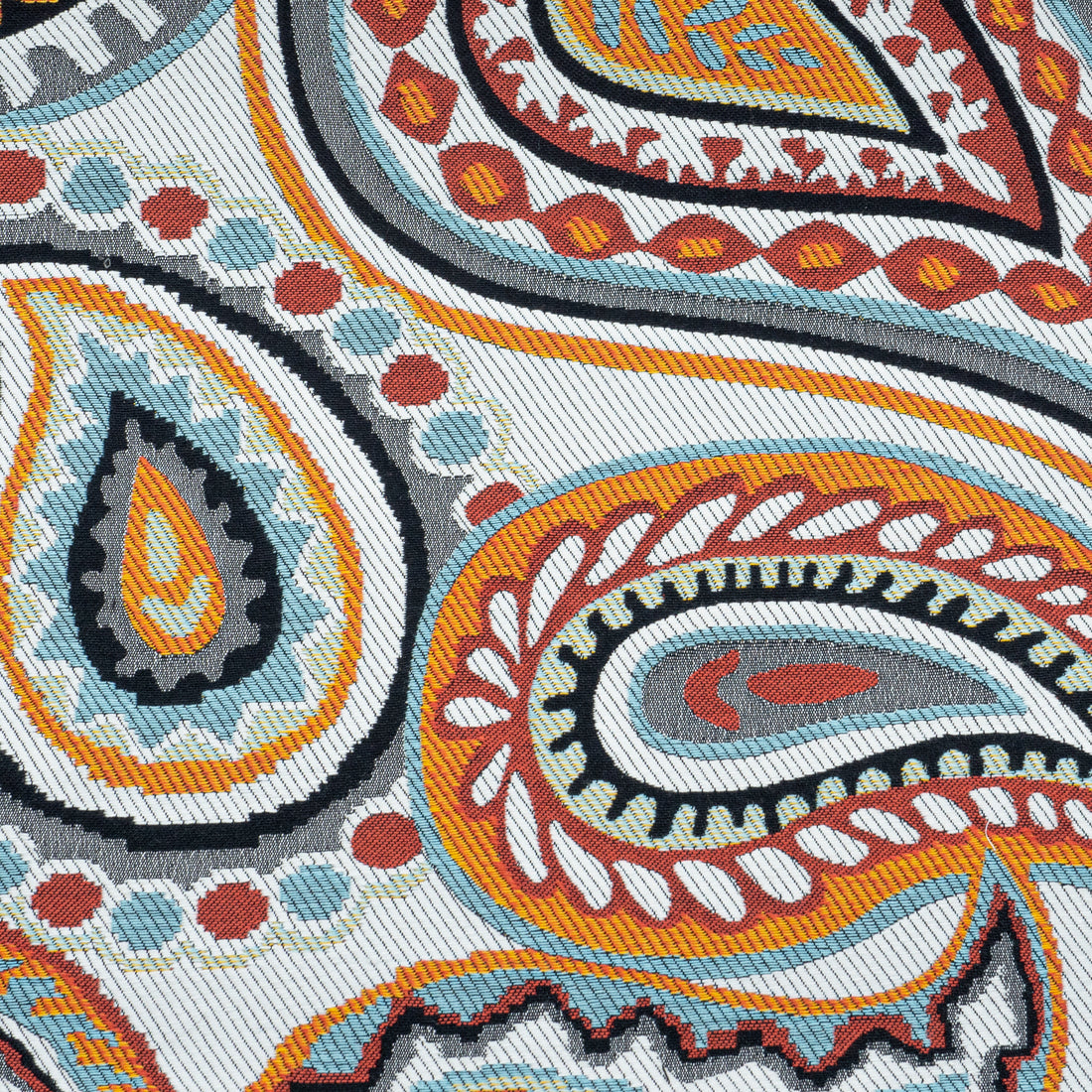 Terracotta Boho Paisley fabric